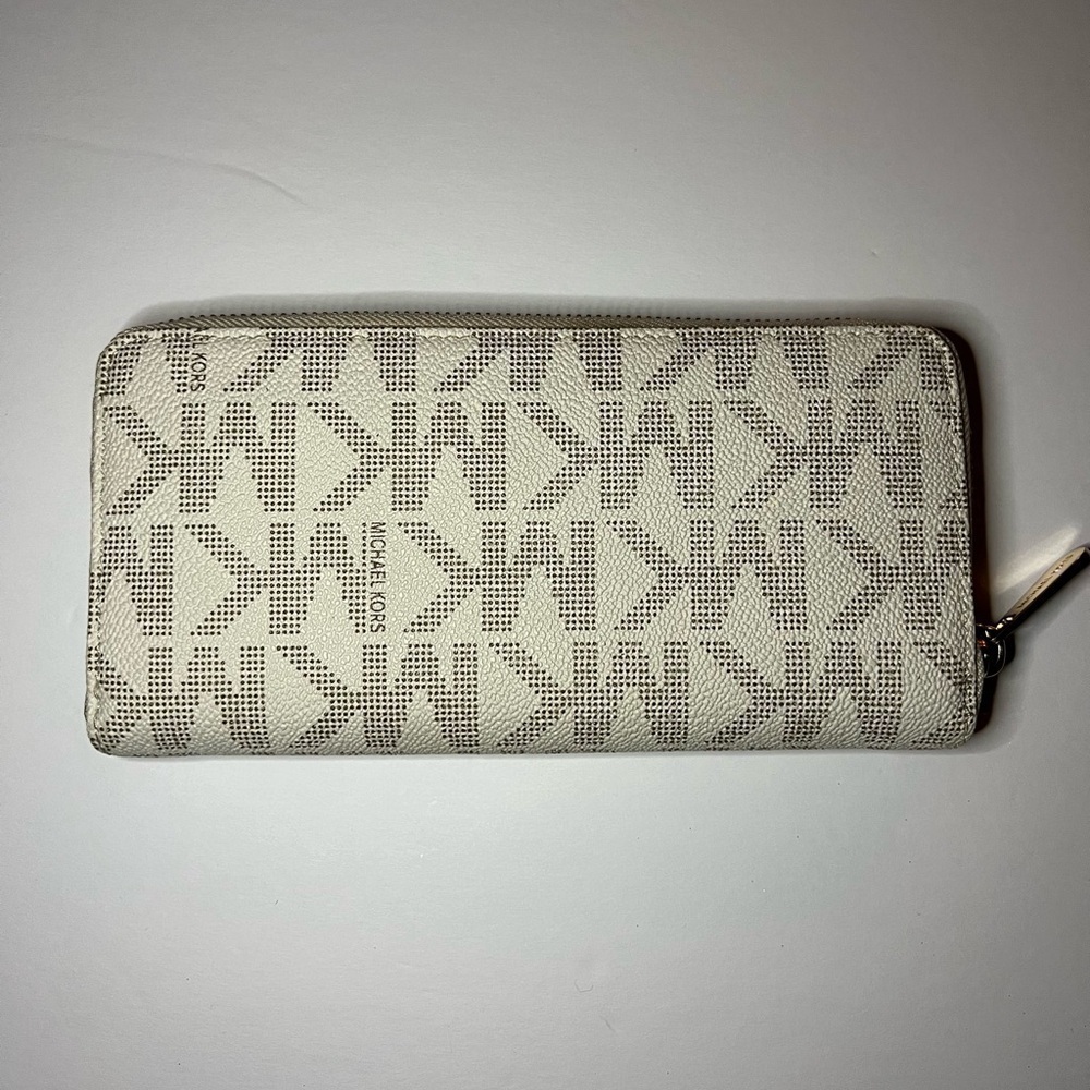 Michael Kors Wallet, Cream, Logo, Hamilton - Picture 2 of 3